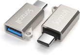 Adaptador USB C a USB (paquete de 2) para MacBook Pro/Air 2020, iPad Pro 2020, Galaxy S9/S10/S20+ Note 10/10+/20 Ultra